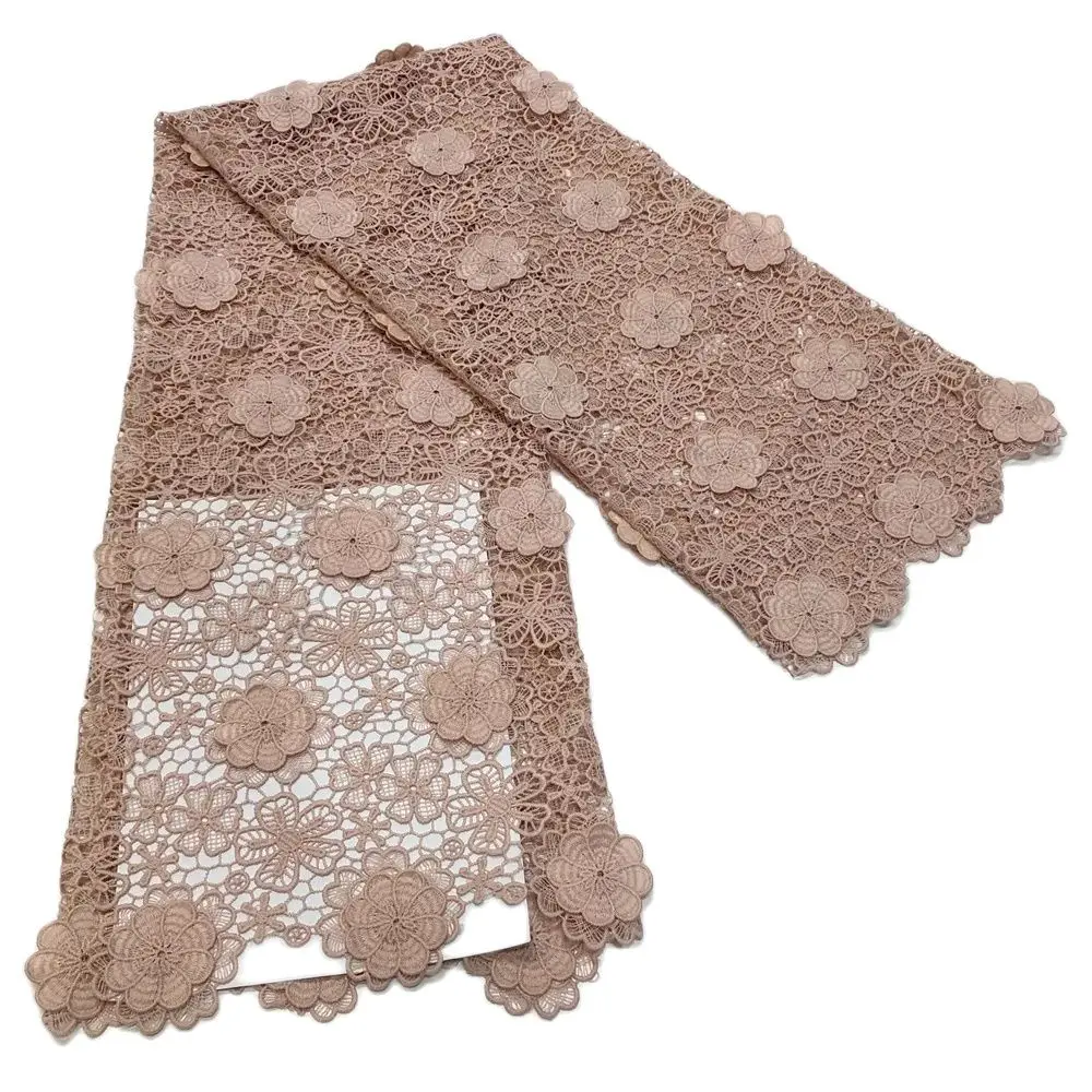 Neuer Stil Dreidimensionaler Spitzenstoff 2026 Hochwertige Spitze Wasserlösliche Bestickte Modische Weiche Spitze 5 Yards – Detail 10