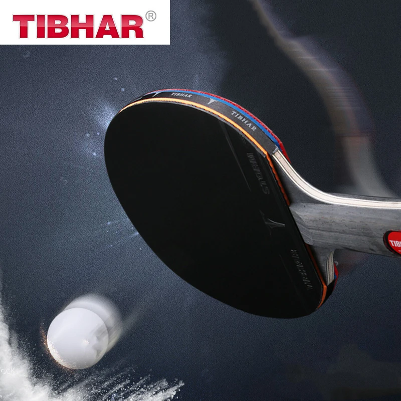 TIBHAR-raqueta de tenis de mesa, raquetas de Ping Pong con espinillas, hoja de alta calidad, 6/7/8/9 estrellas con bolsa, paleta de murciélago