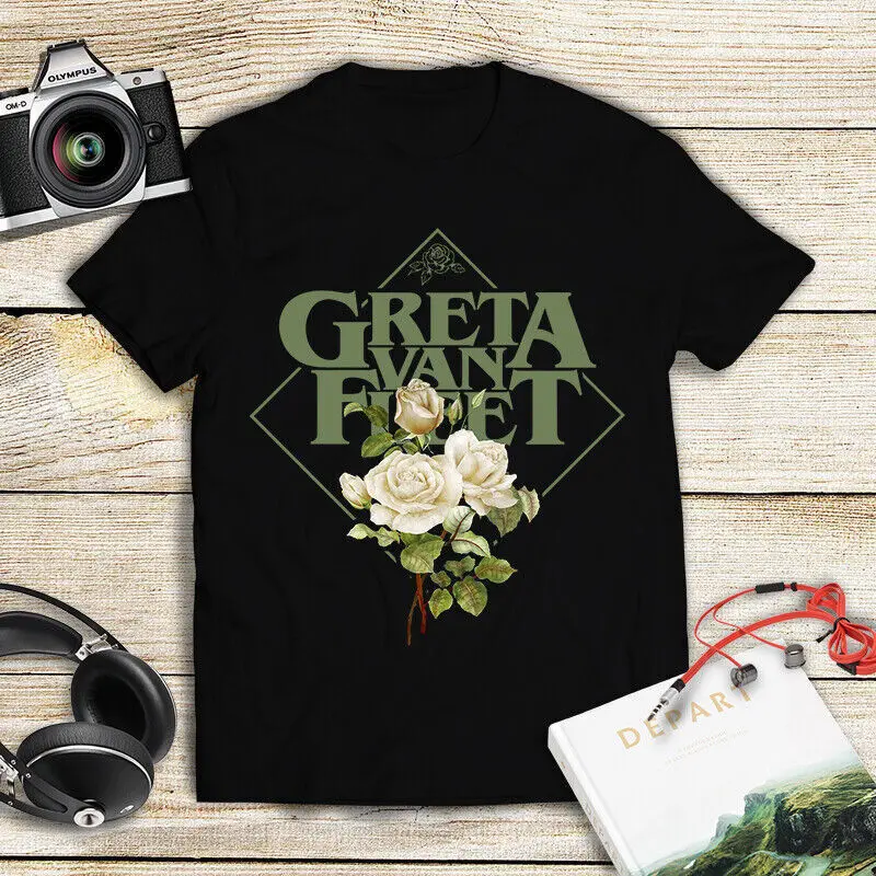 

Van Greta Fleet T-Shirt Tour 2023 Black Size S-3xl All Unisex Gift Retro Fan