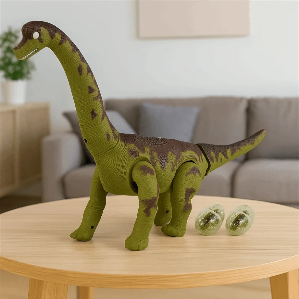 Plastic Will Lay Eggs Dinosaurs Simulation Projection Electric Dinosaur Collection Craft Decor Crawling Long-necked