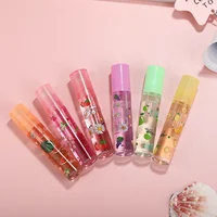 Lip Hydrating 6 Colors Roll-on Fruit Essence Lip Balm Lip Oil Moisturizing Mirror Lip Gloss Transparent Lipstick Primer Makeup 1