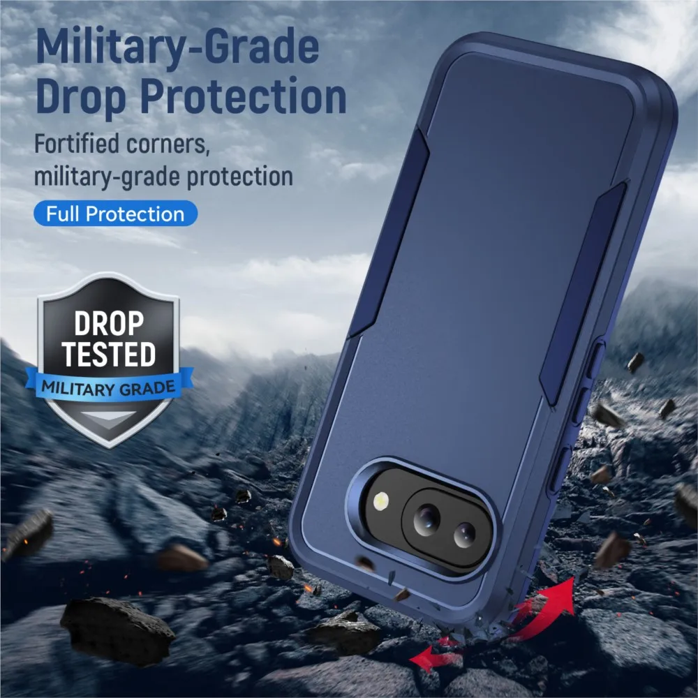 Thick Heavy Duty Shockproof Hybrid Bumper Case - Rugged Armor Hard Cover