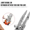 12 In1 Foldable Wire Stripping Pliers Multifunctional Universal Crimper For Wire Peeling Cutting Dividing Electrical Pliers Tool 6