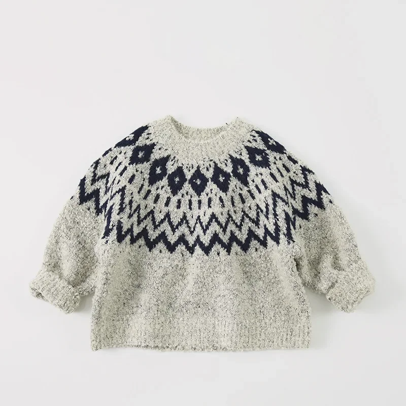 Kids Sweaters O Neck Knitwear for Boys and Girls