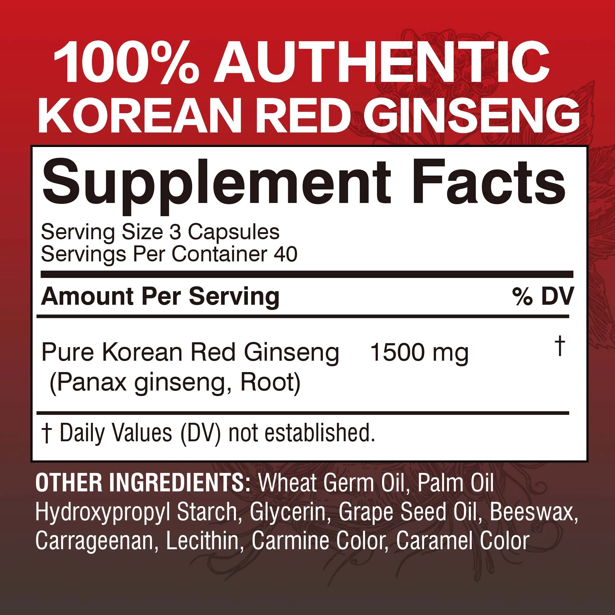 Ginseng rouge coréen (Panax) - Énergie, endurance, vitalité, performance, soutien immunitaire_voghion.com