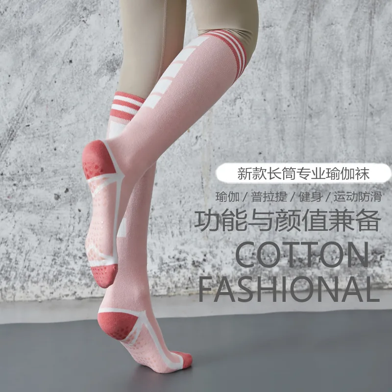 2023 High Quality Women Spring Thicken Pilates Socks Silicone Anti Slip