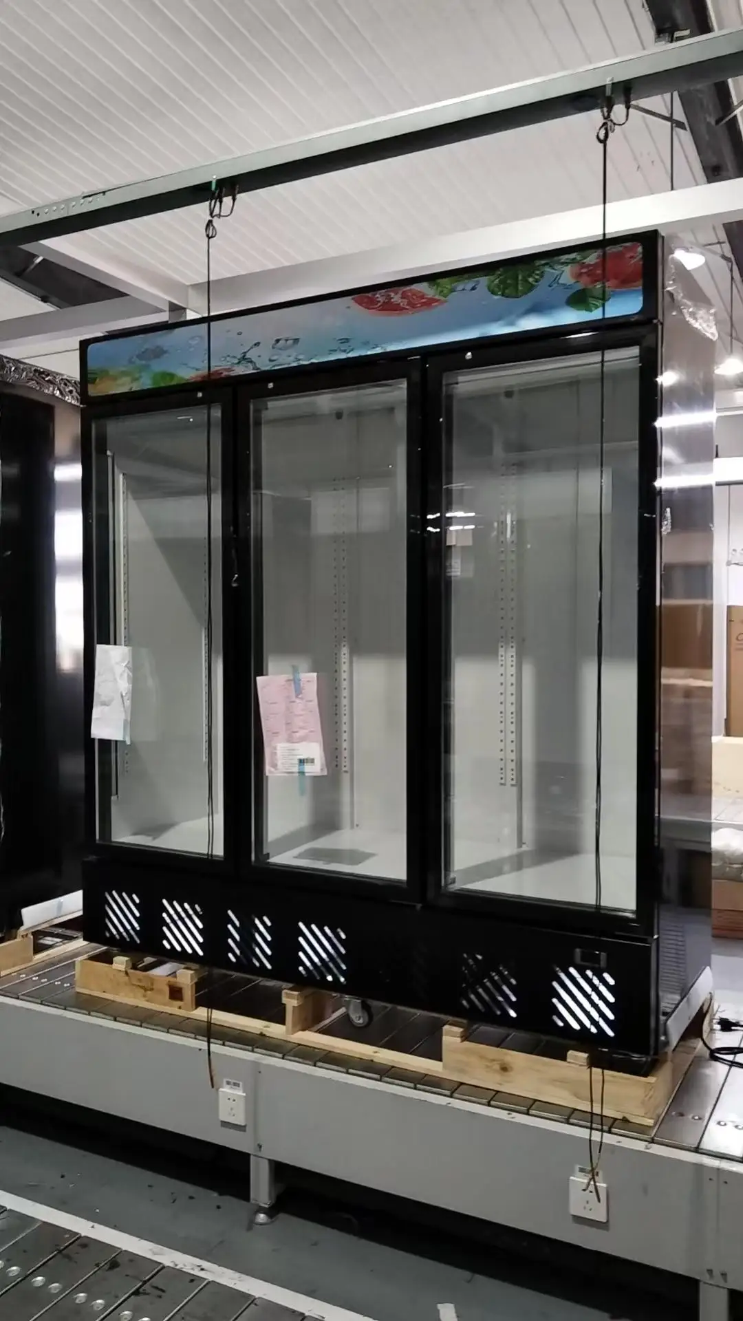 Kenkuhl Commercial Beverage Upright Showcase Refrigerator Fan Cooling Visi Cooler Display Vertical Fridge Chiller