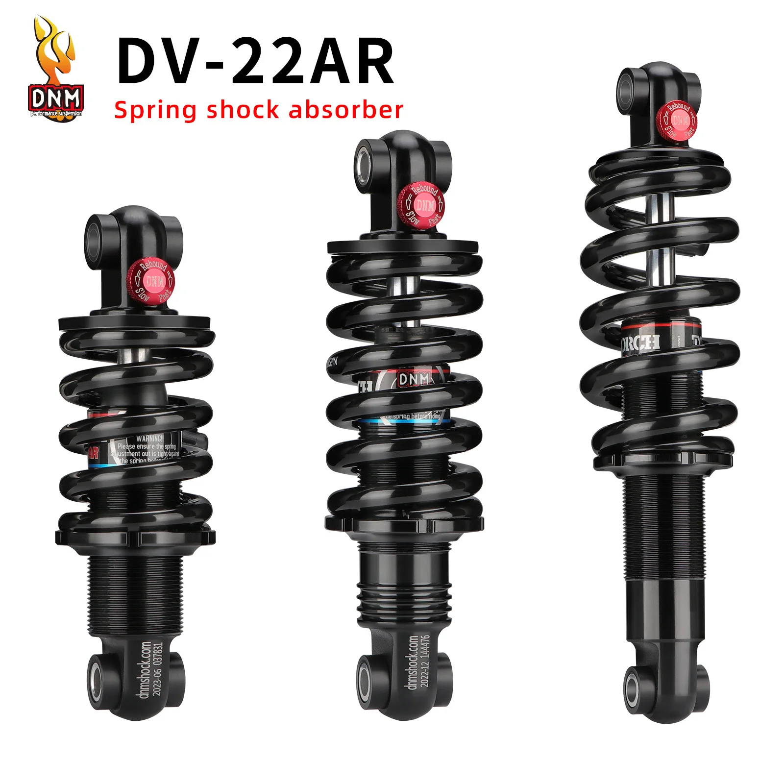 

DNM Mountain Bike Rear Shock Absorber Hydraulic Spring Adjustable Suspension Downhill 125/150/165/190/200mm 550/750/850/1000lbs