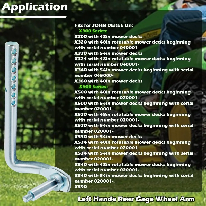 Braccio Ruota Calibro Ponte Tosaerba Per John Deere AM131288