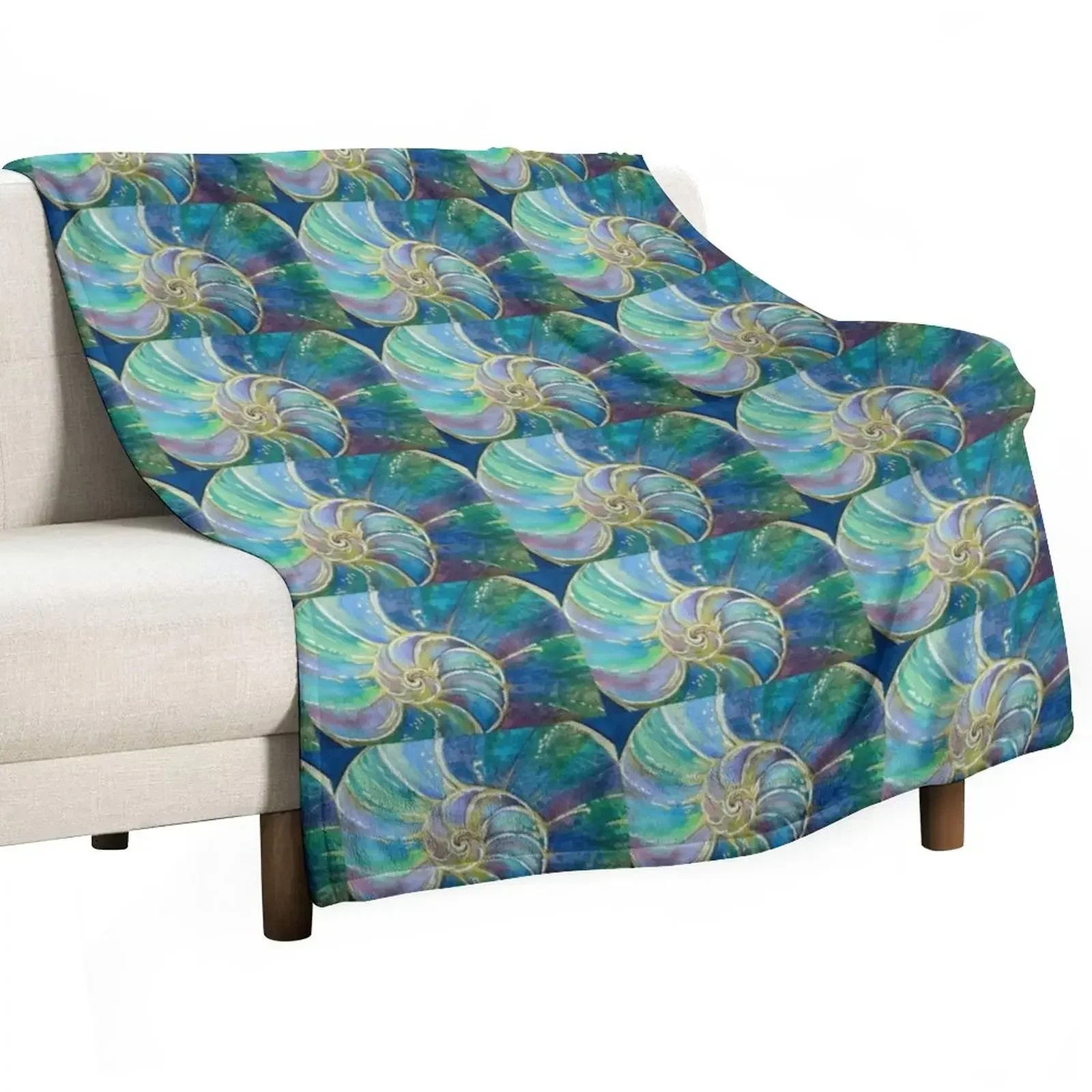 

Conch Shell by Judy Richardson 2019 Throw Blanket Thermals For Travel Beach Extra Large Throw Designers Blankets