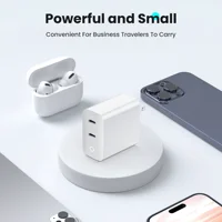 40W 2 Ports USB-C Type-C GaN Fast Charger with Charging Light, Fast Charging Block with 3.3Ft Type-C Charging Cable For IPhone - Image 4