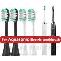 For Aquasonic Replacement Toothbrush Heads For Black Series/Series Pro/ Vibe Series Electric Toothbrush Unisex Nozzle With Cover 2