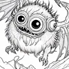 20 Page Adorable Fantasy Creatures Coloring Book For Adults And Teens Featuring Cartoon Cute Creatures Graffiti Painting Drawing 5
