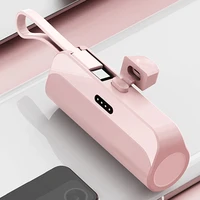 Pocket Power Bank 5000mAh Large Capacity Mobile Power Bank Portable Charger Plug and Play Convenient for Home Travel 2