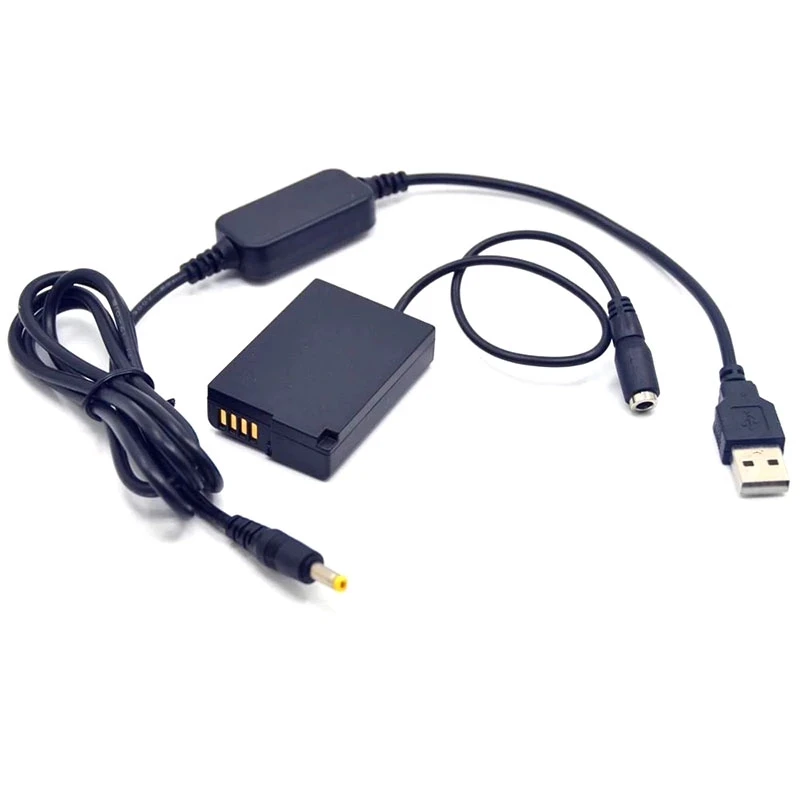 

USB-DC Cable BLD10 Dummy Battery Full Decoded DCC9 DC Coupler for Lumix DMC-GX1 DMC GF2 G3 G3K G3R G3T G3EGK Camera