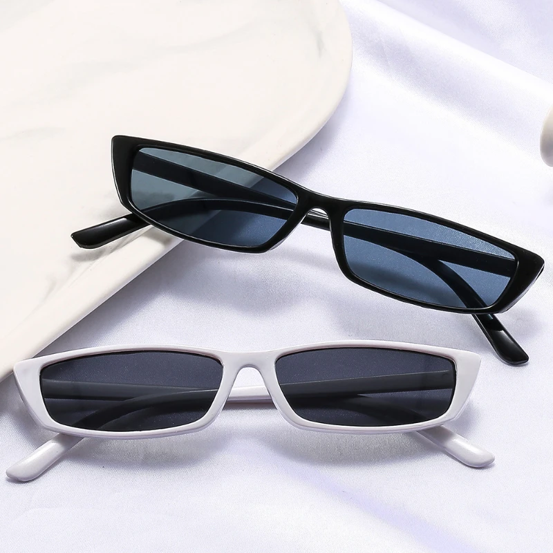 

Vintage Small Rectangle Sunglasses Girls Boys Black/white Brand Designer Sun Glasses UV400 Shade Outdoor Fashion Sunglasses
