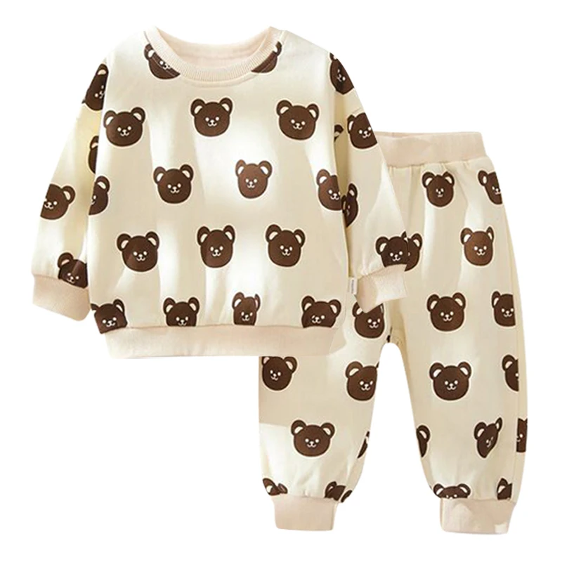 Newborn Kids Clothes Baby Boys Costume Letter Tracksuit Tops Pants 2PCS Children Boy spring Outfits girls Set infantil | Детская одежда
