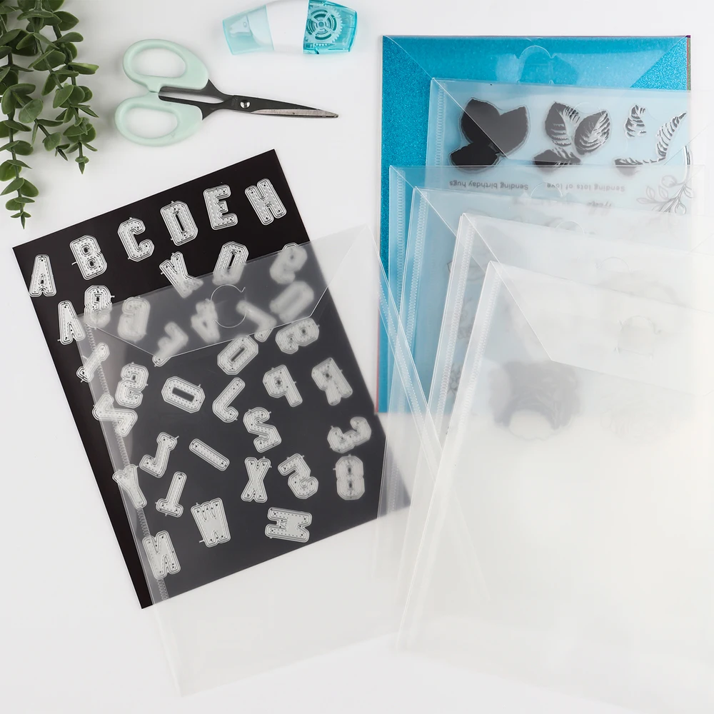 0.5mm Rubber Soft Strong Magnet Sheets For Die Storage Stamp & Die Storage Pockets Envelopes Organization Bags 7.6x9.4inch
