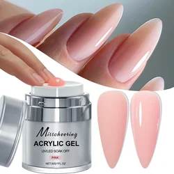 Quick Build 30g Press - On Nail Extension Gel with UV LED Painless Crystal Finish (PINK - 30g)