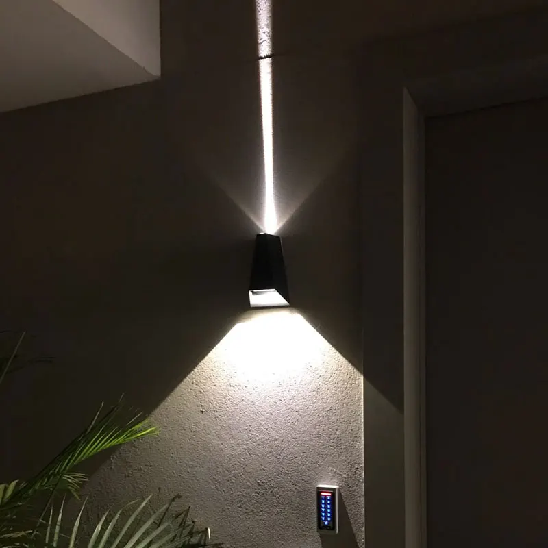 Decorate Line beam LED Wall Lamp AC110V-240V 6W 12W Aluminum Indoor Outdoor IP65