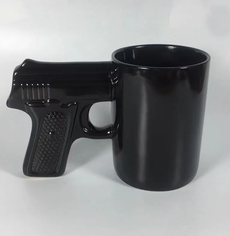 Pistol Grip Coffee Mug 320ml - كوب قهوة بمقبض مسدس...