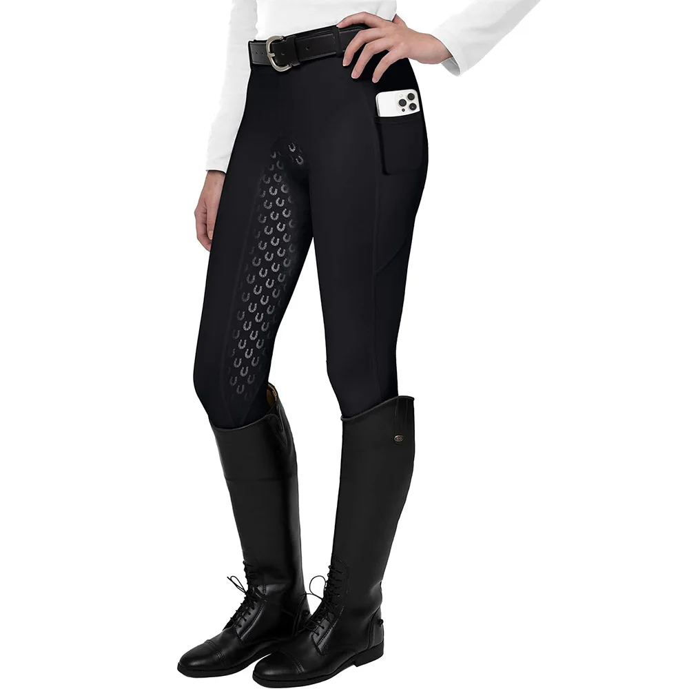 Women's riding pants with pocket, women's training pants with silicone grip, non-slip silicone breathable riding pants 3