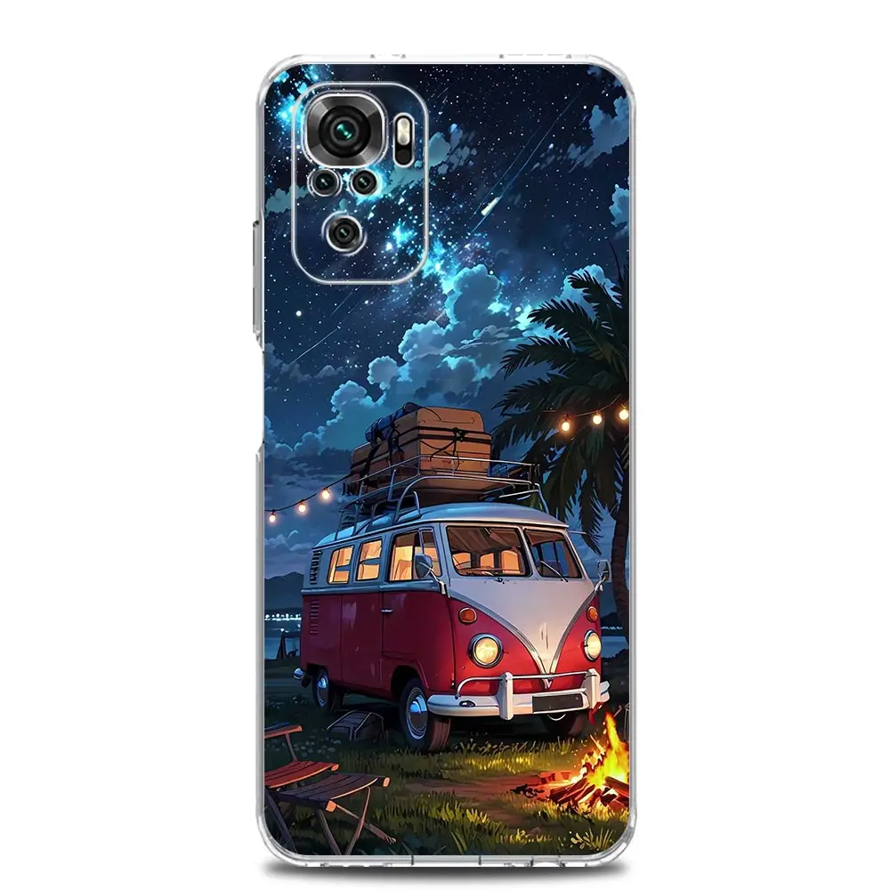 Versatile TPU Phone Case with Outdoor and Camping Design