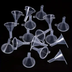 Precision Mini Funnels for Laboratory and Creative Applications: Essential Oils, Perfumes, Flavors, Sand Painting, and Powders (Set of 10) (Clear)