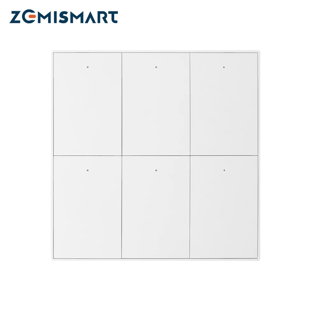 Zemismart Tuya Zigbee Gang Empurrar Interruptores de Luz de Parede 4×4 com Interruptor Neutro Alexa Google Casa Smartthings App Controle