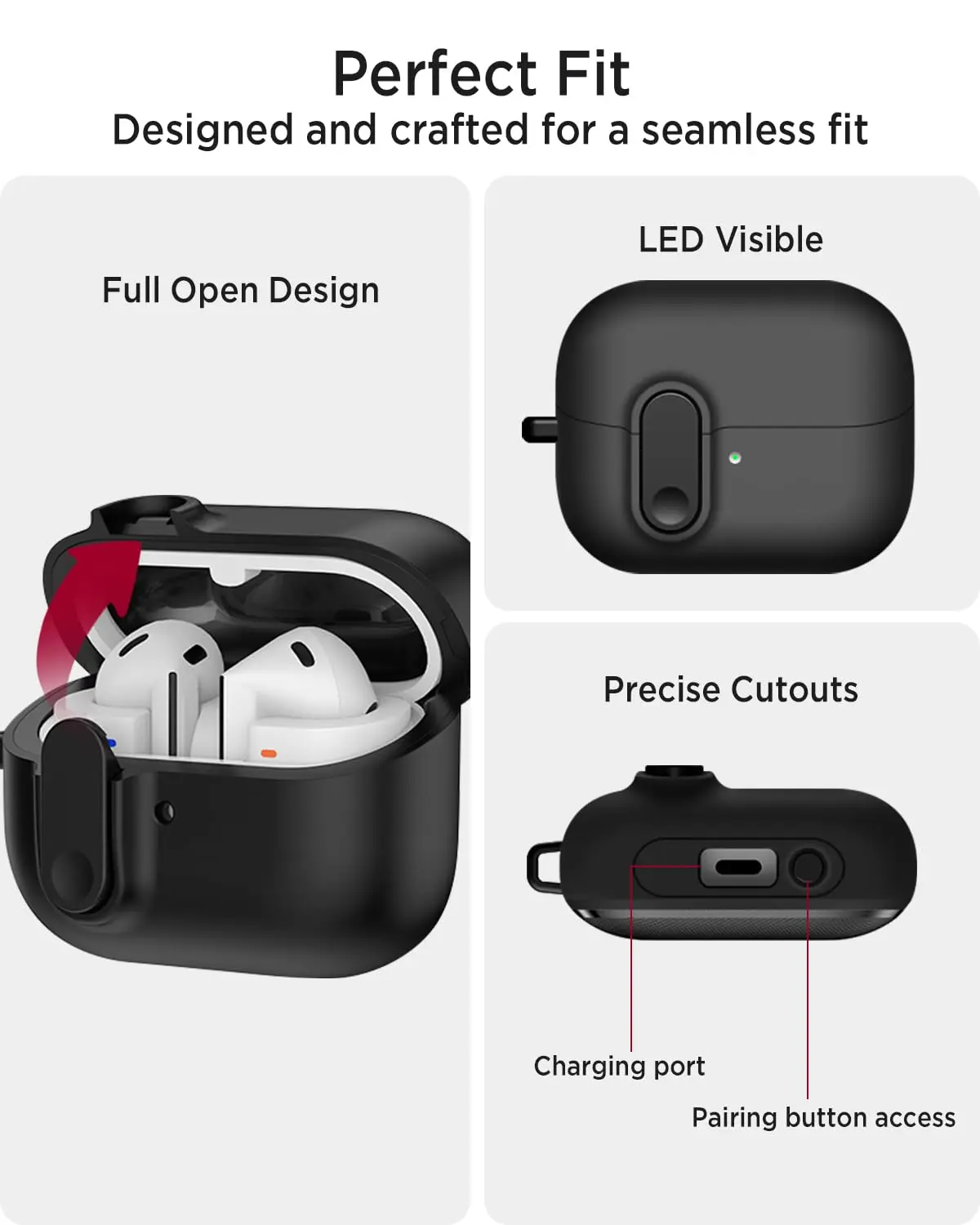 Secure Lock Full Body Protective Case for Enhanced Earbud Protection