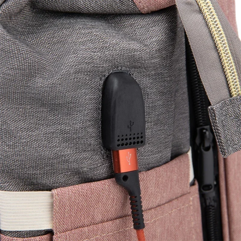 Foldable Baby Bed Diaper Bag Multi-function Mummy Large Capacity Bag Waterproof Outdoor Bag Newborn Baby Stroller Crib Mummy Bag