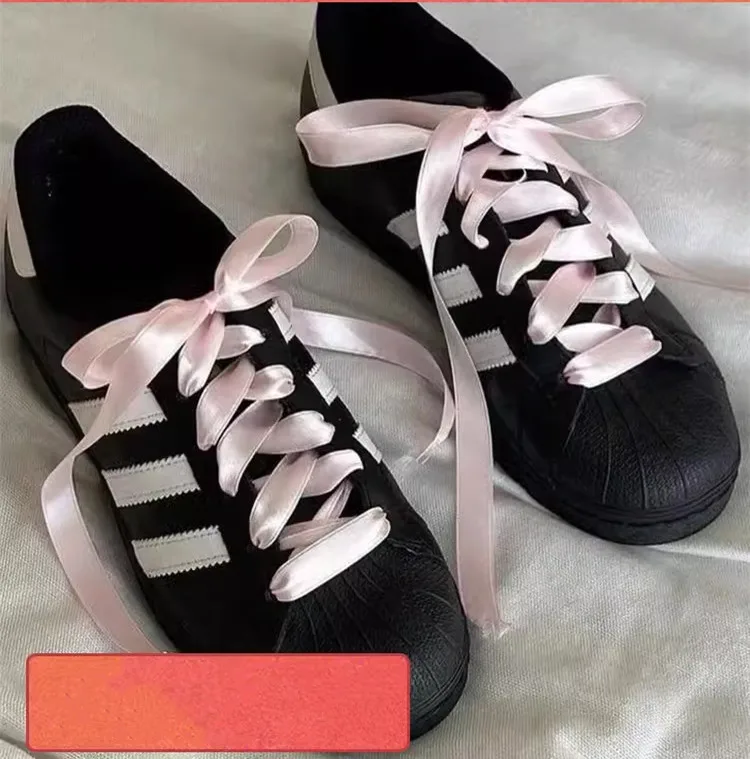 2 cm breite Seidensatin-Schnürsenkel für deutsche Trainingsschuhe, silbergrau, DIY Seidenband-Schnürsenkel für Sneaker, Freizeit- und Sportschuhe – Detail 8