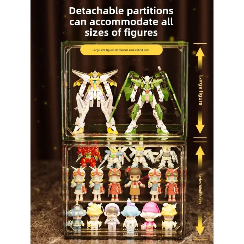 Blind box storage display stand Iconic Brand model ornaments Pop Mart transparent acrylic doll storage cabinet