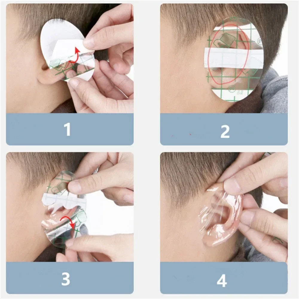 Plastic Waterproof Children's Ear Protector Swimming Patch Hairdressing Shield Stickers Water Repellent Devices אוזניות לילדים ear protection stickers