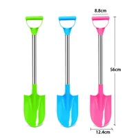 Stainless Steel Children Beach Shovel Pointed Sand Snow Shovel Thickened Outdoor Toy for Kids Play House Gift 3