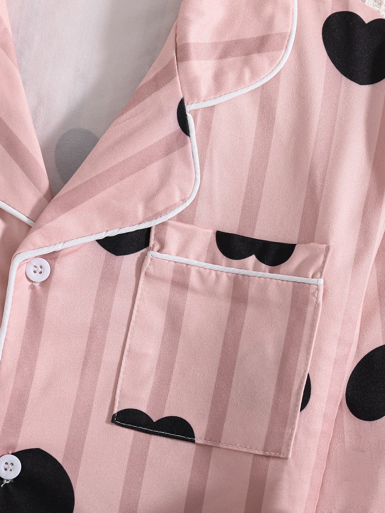 여아 패션 홈웨어 세트 봄 가을 스타일 여아 야외 캐주얼 스트라이프 하트 모양 긴팔 바지