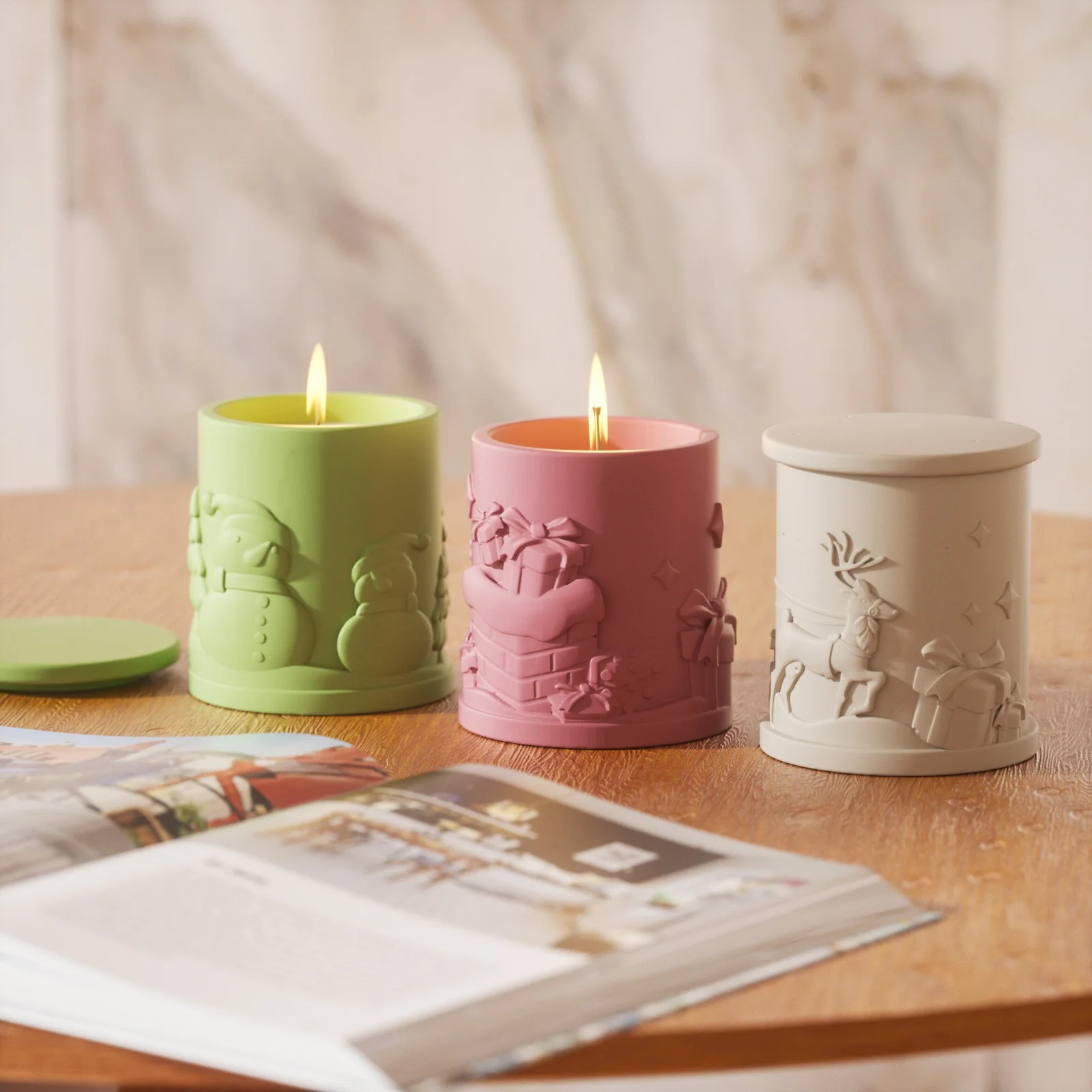 Weihnachtsbaum Kerzenhalter Silikonform - Beton Gießform Für Kerzenherstellung