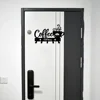 Coffee Bar Decor Rustic Metal Wall Art with Coffee Mug Sign and Hooks Coffee Shops and Homes Featuring a Stylish Coffee Bar Sign 6