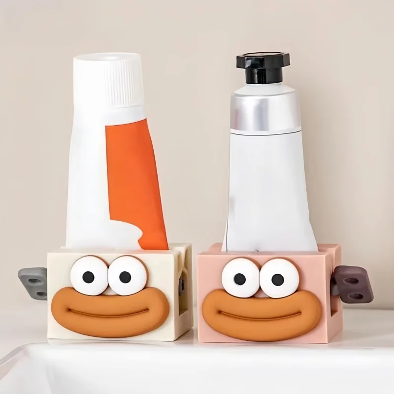 Deluxe Bathroom Toothpaste Dispenser and Holder Set