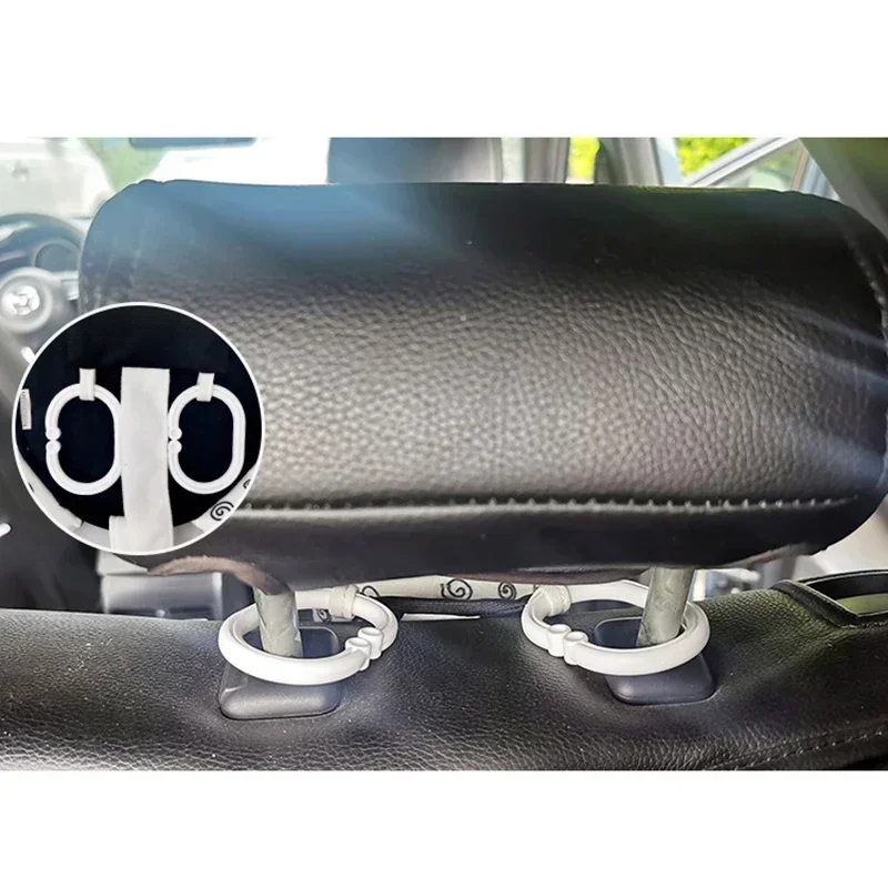 Car Rearview Mirror Black White Back Seat Baby Safety Headrest Monitor