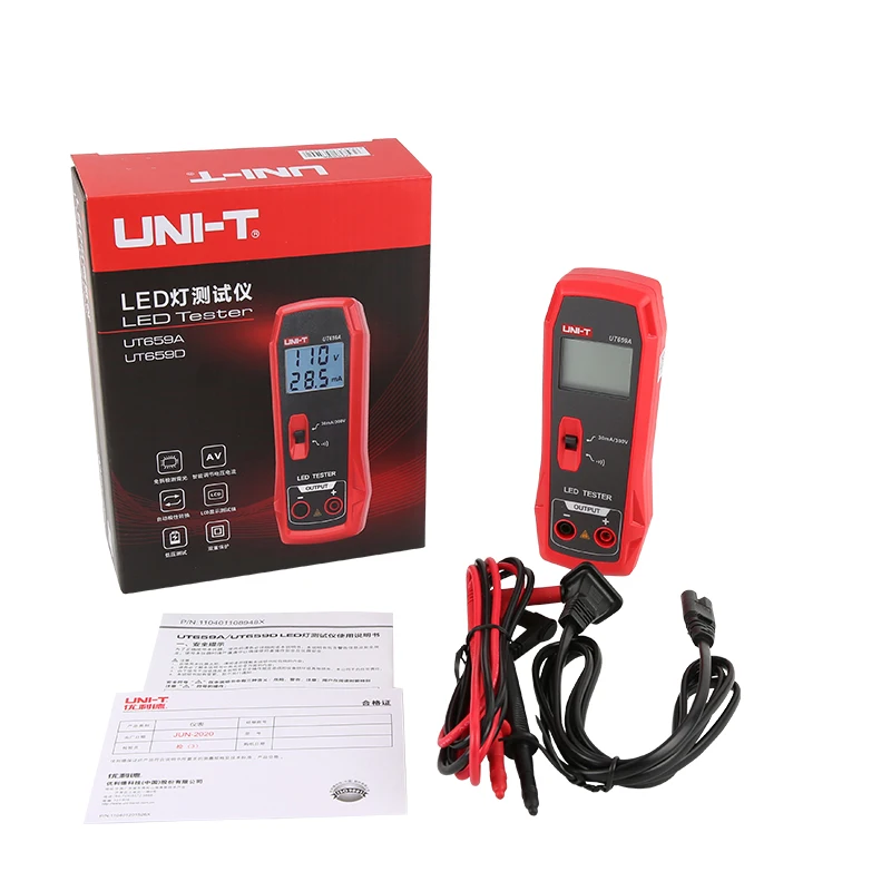 LED Lamp Tester TV Backlight Tester Multipurpose LED Strips Beads Test Electric Instruments UNI-T UT659A UT659D 0~300V Output