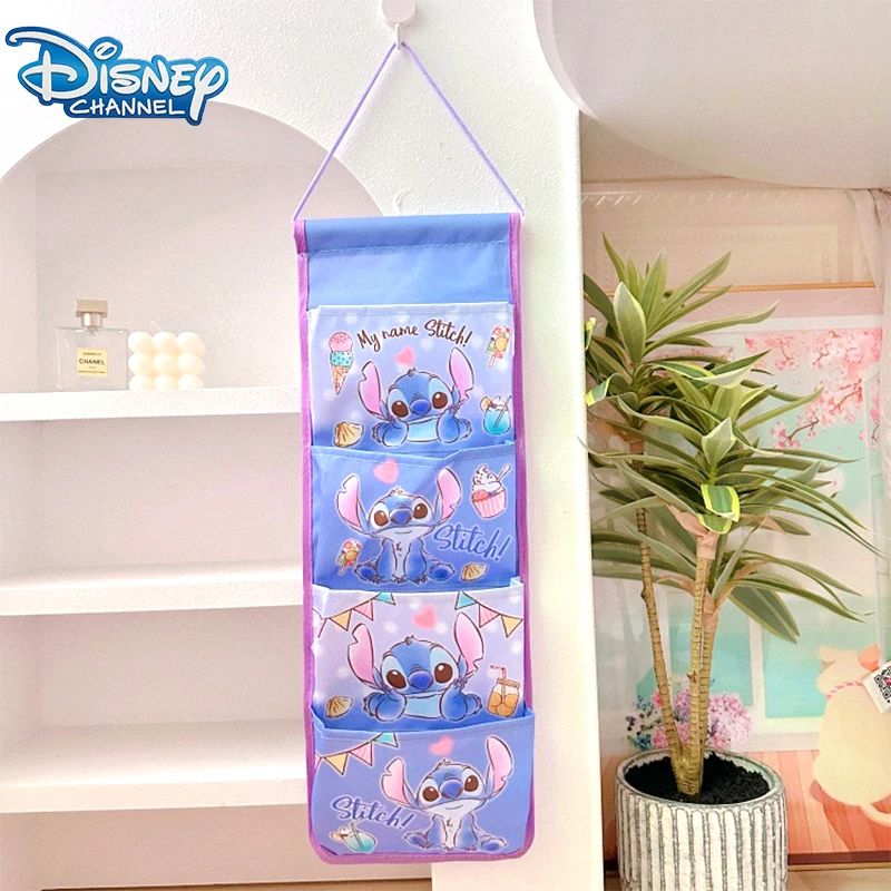 

Disney Stitch Storage Hanging Bag Cartoon Cute Bedroom Wall Wall Hanging Storage Bag Sock Storage Storage Bags Party Gift