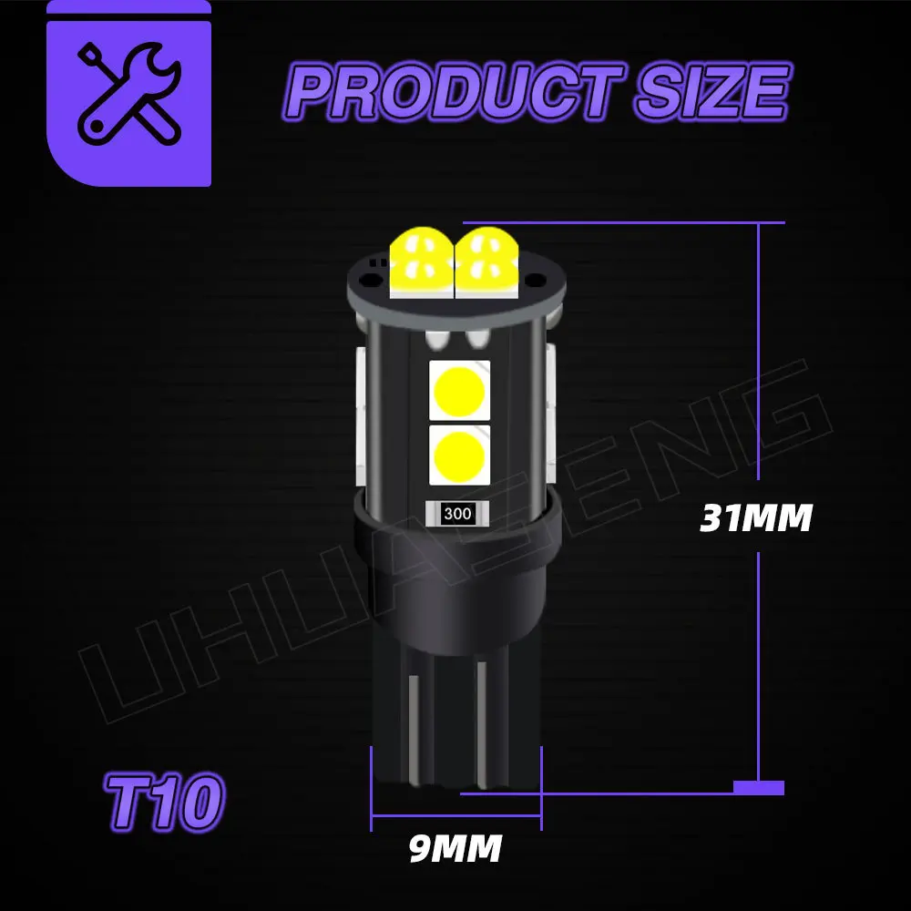 UHUASENG LED 194 3030 ׸ ȣ,   ȣ ǥ , ڵ , W5W ,  Ʈ T10, 2 