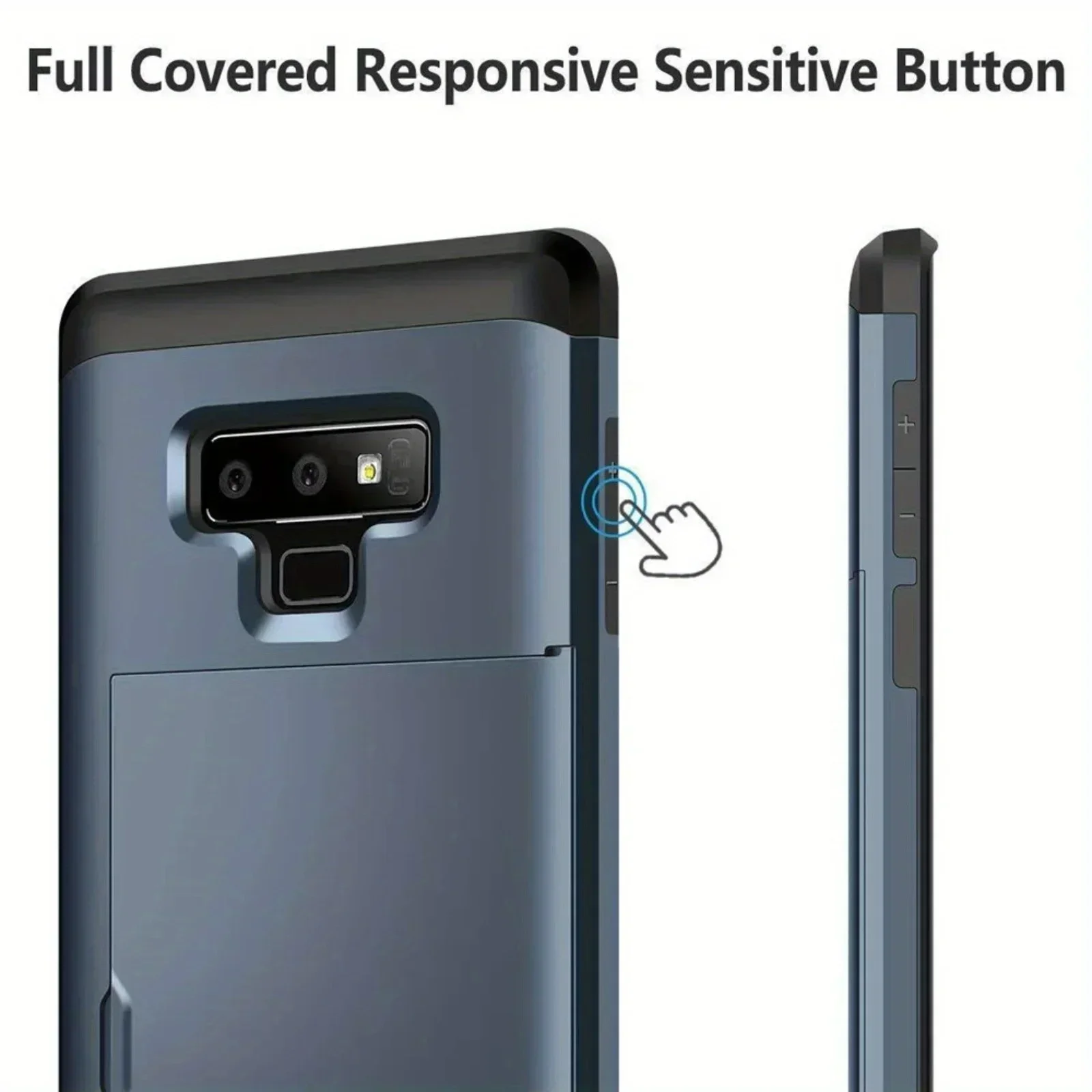 Premium Wallet Phone Case with Card Holder - Dual Layer Hybrid Shell