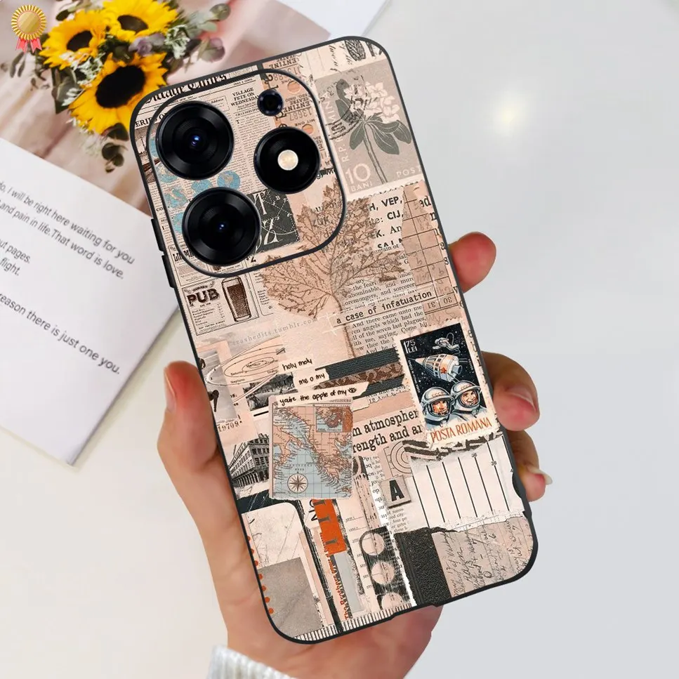 Clear Cartoon TPU Silicone Shockproof Back Cover