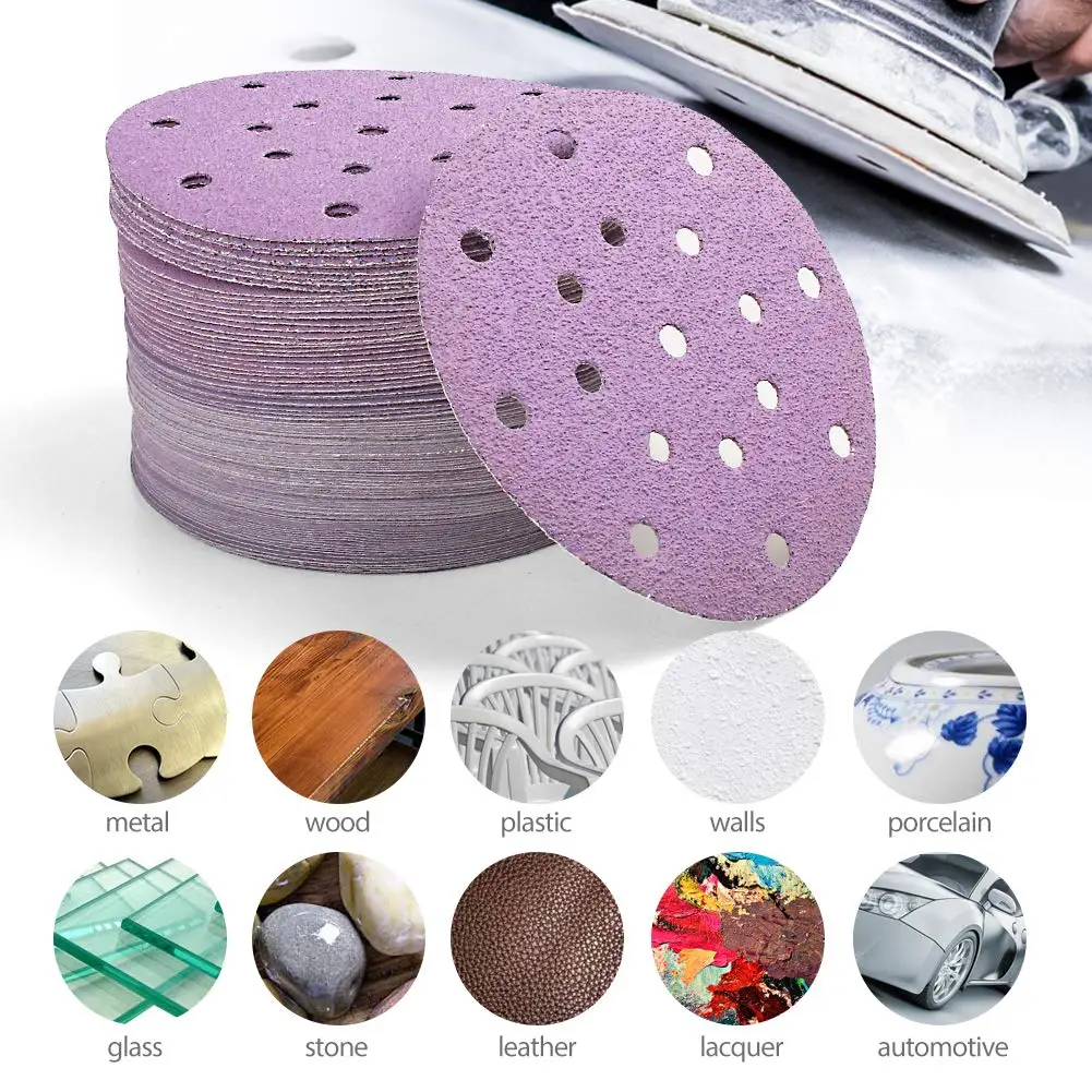 Sanding Discs 50Pcs 6 Inch Wet/Dry Sanding Discs Hook & Loop 320-10000 Grit Assortment Sandpaper 150mm for Car Polisher Grinder Polishing