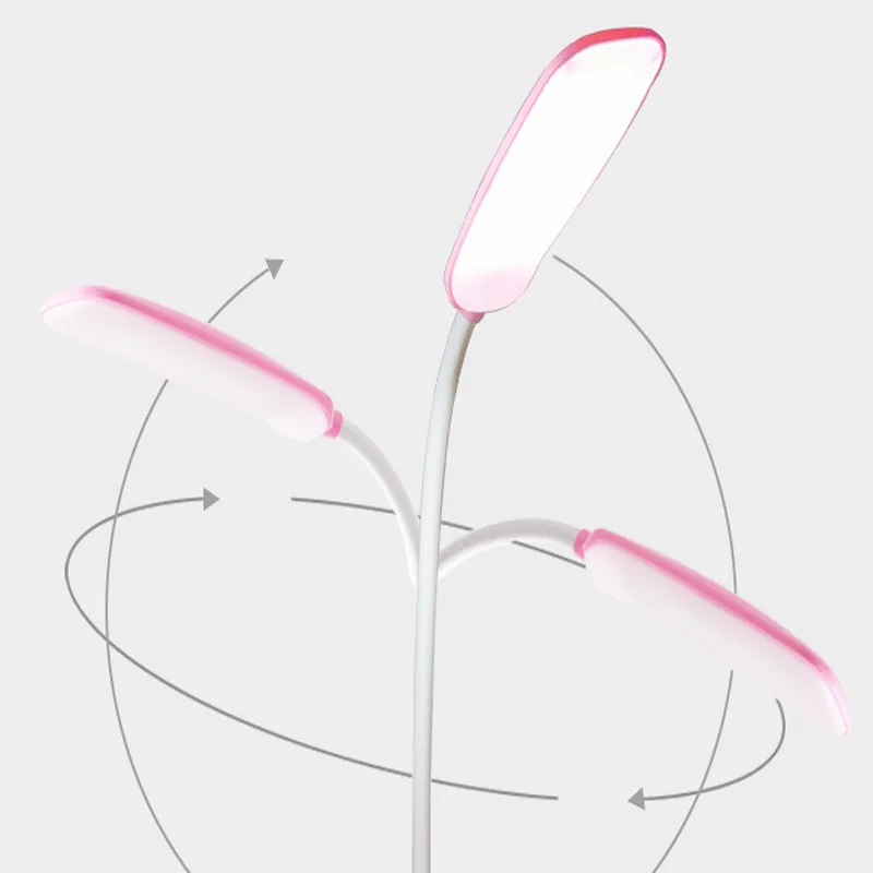 LED Desk Lamp Folding Eye Protection Reading Light Dimmable Touch Switch Type-c Rechargable Battery