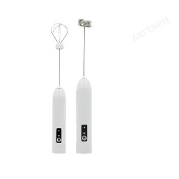 Electric Coffee Frother/MILK Whisk+Egg Beater MINI Food Blender USB Rechargeable Handheld Three Speeds Espresso Tools 1