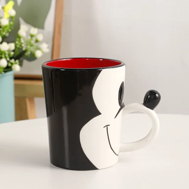 Disney Cute Mickey 3D Ceramic Coffee Mug Y2k Friends Gift 500ml Durable