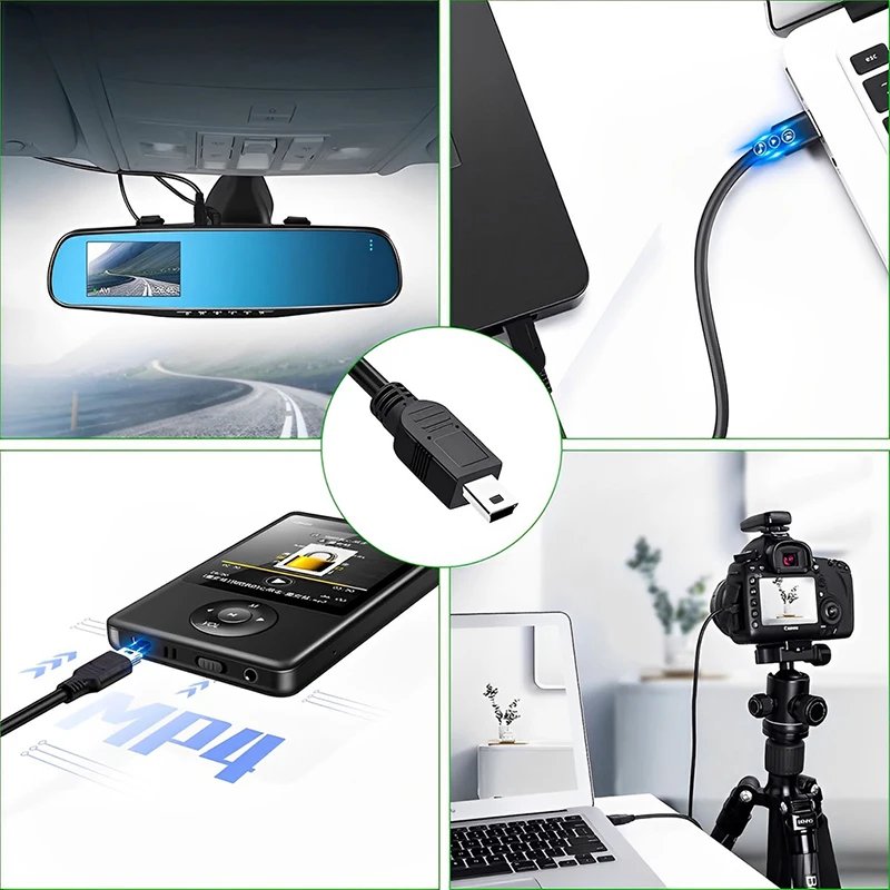Usb-미니 USB 케이블 0.5M/1M/1.5M/2M/3M 미니 USB 충전기 데이터 케이블 480Mbps 5 핀 B 카메라 Mp3 Mp4